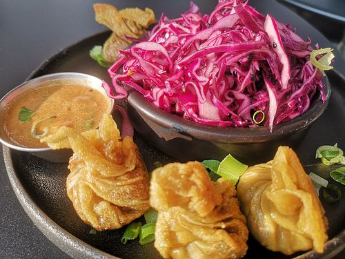 Deerbrook dumplings 💚 Kids were faster than the photographer at Deerbrook Kitchen in Koenigstein