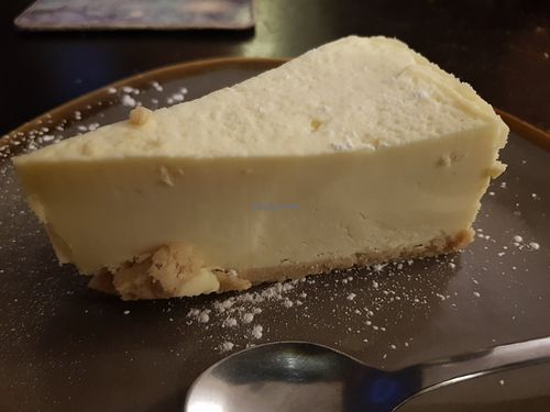 Cheesecake at Pizza Piccolo in South West London