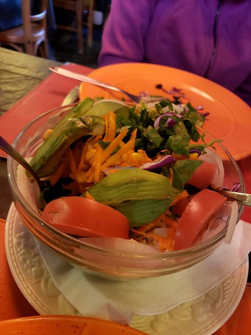 salad is excellent. lotsa fresh veggies. I return just for this at Pura Vida in El Calafate