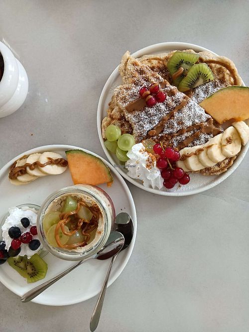Tipumisu & hazelnut waffle. at Tipu in Mannheim