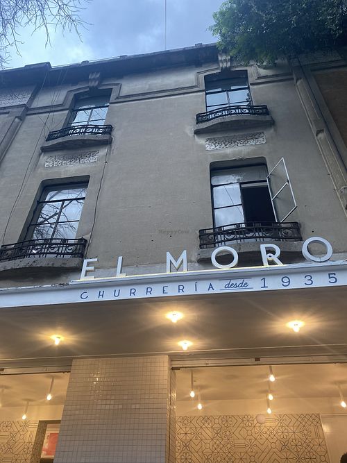 Outdoor signs of El Moro - Roma location  at Churrería El Moro - Roma in Mexico City