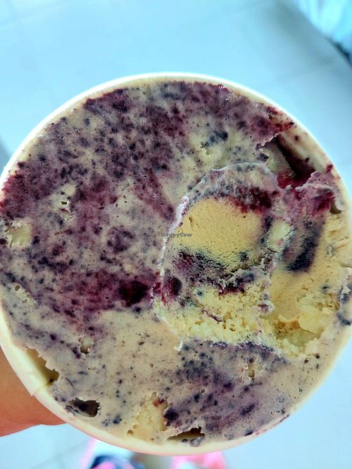 New fave blueberry cheezecake vegan ice cream at Super Scoops in Quezon City