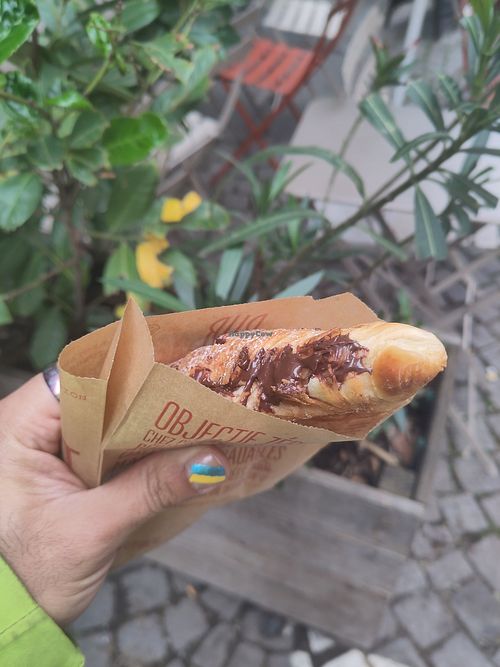 Chocolate croissant at Origin - Coffee Shop Végétal in Strasbourg