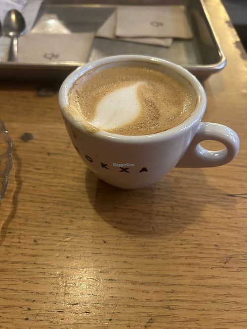 Flat white at Origin - Coffee Shop Végétal in Strasbourg