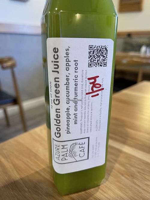 Juice  at Azure Palm Café in Desert Hot Springs