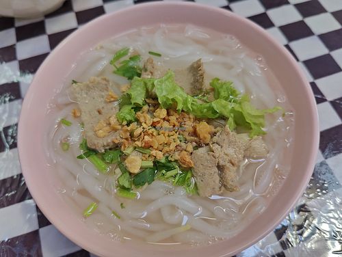 Mee tai mak noodles at Purple Stone Vegetarian Food Center 紫晶素食中心 in Penang