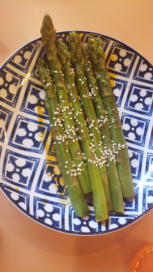 Asparagus side at Cultivate Plant-Based Eatery in Rahway