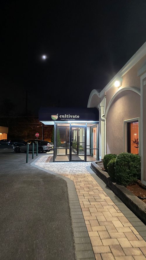 Outside at Cultivate Plant-Based Eatery in Rahway