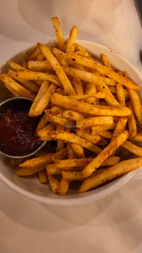 Periperi fries at Cultivate Plant-Based Eatery in Rahway
