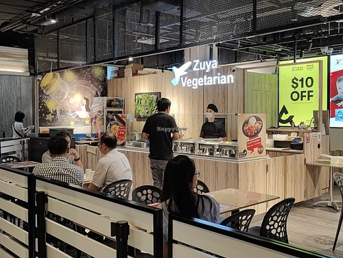 Stall front at Zuya Vegetarian 竹雅素食 - Marina Square in Central Singapore