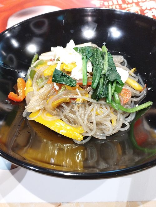 Korean Glass Noodle $8.8, very small portion. at Zuya Vegetarian 竹雅素食 - Marina Square in Central Singapore