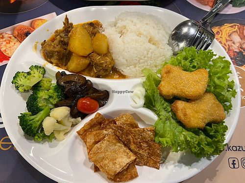 Rendang curry bento- rendang is too watery and lacked depth 5.5/10  at Zuya Vegetarian 竹雅素食 - Marina Square in Central Singapore