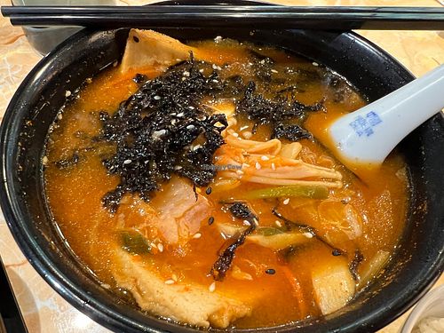 Dumpling kimchi- contains alliums   at Zuya Vegetarian 竹雅素食 - Marina Square in Central Singapore