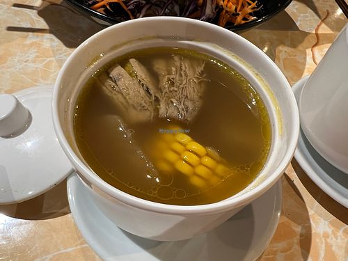 White radish soup- extremely flavorful and deep   at Zuya Vegetarian 竹雅素食 - Marina Square in Central Singapore