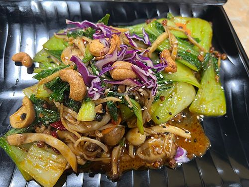 Mala is not oily but depth of flavours can go deeper and wider. Ingredients can include more proteins too.  at Zuya Vegetarian 竹雅素食 - Marina Square in Central Singapore