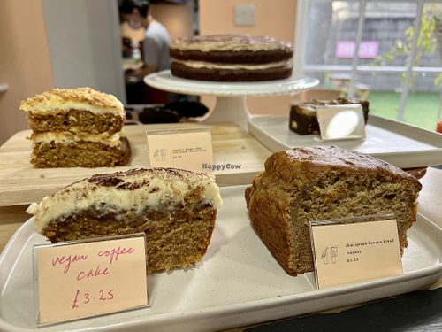 A few vegan cakes  at Second Home Studio + Cafe in Aberdeen
