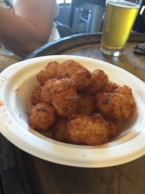 $6 small bowl of tater tots.  at Southern Fried Vegan BBQ in Los Angeles