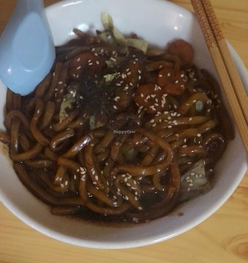 Fried noodles   at Neko Vegan House in Penang