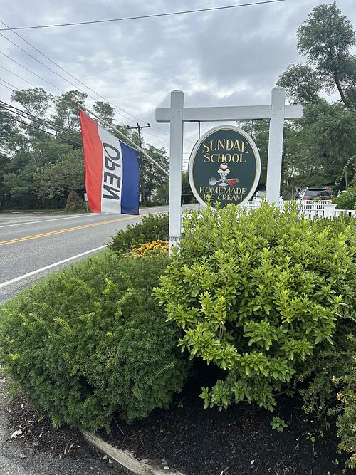 Signage  at Sundae School Ice Cream in Dennis Port