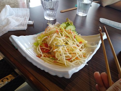 Papaya salad at Benjarong in Ginowan