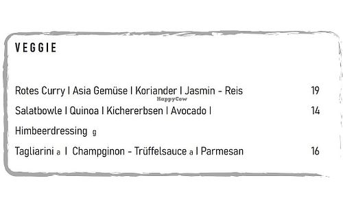 vegetarische und vegane Gerichte auf der Speisekarte at Restaurant Sorgenfrei in Zingst