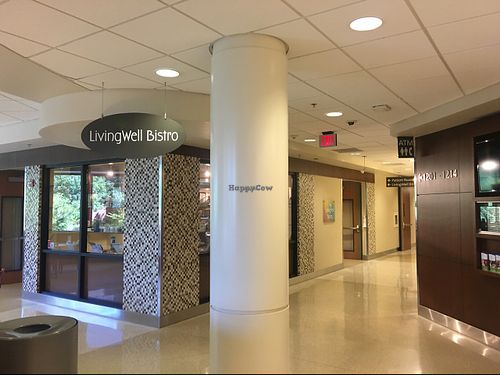 entrance and cafe inside the hospital at Living Well Bistro in Portland