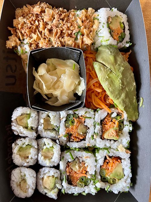 Vegan sushi box at Itsu in Aberdeen