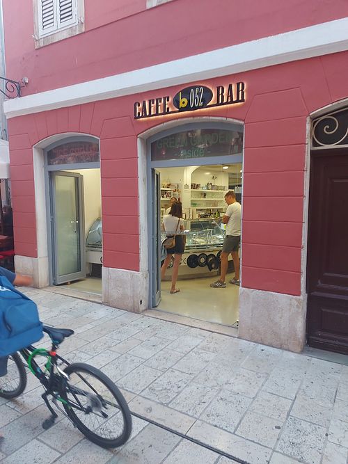 The entrance of the place at B052 Bar in Rovinj