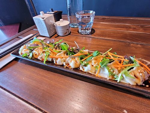 Vegan Zhong Dumplings at Jay's Dumpling Cafe in Nelson