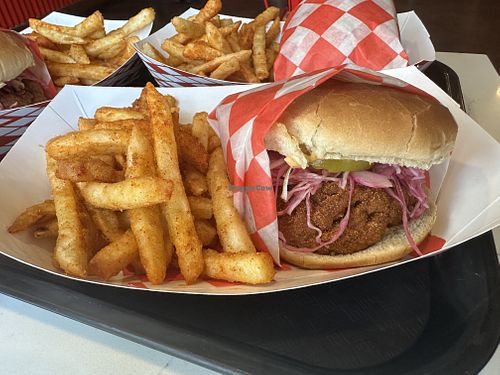 Hot sandwich  at Hot Chicken Mama in Blue Point