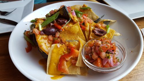 Nachos at Noorish Conscious Eatery in Edmonton