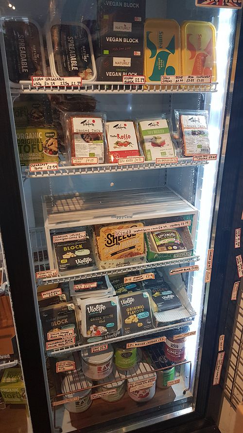 Freezer section #Veganuary at Tullivers Health and Wholefoods in York