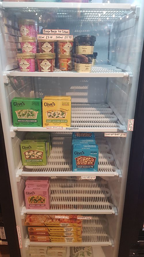 Chilled section #Veganuary at Tullivers Health and Wholefoods in York