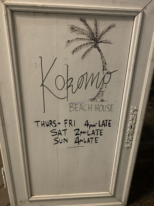 Winter hours  at Kokomo Beach House in Point Lookout