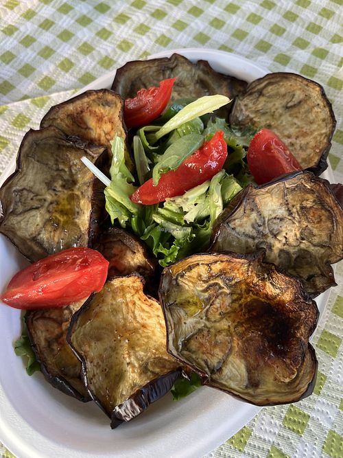 Grilled eggplants 🍆   at La sciara del Gusto in Fontanafredda