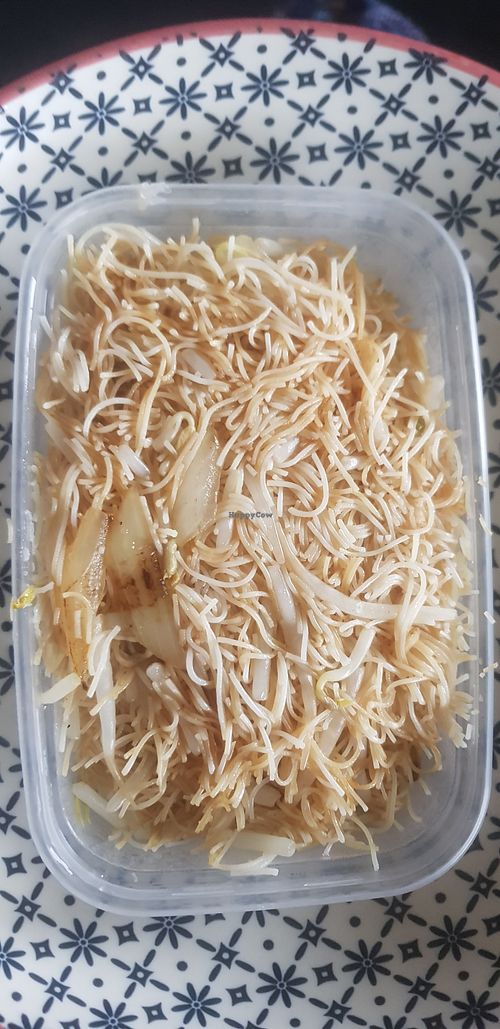 Rice noodles and beansprouts at Little Fat Buddha in Chester-le-street
