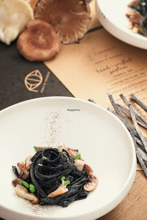 Charcoal Fettucine at People of Tomorrow in New Delhi