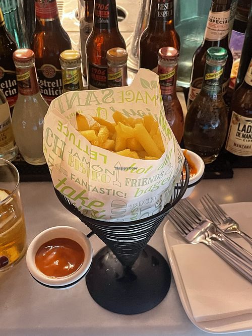Patatas bravas  at Cafe Bar La Cambera in Pechon