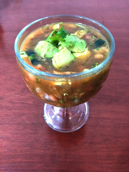 Delicioso contail de champiñones  at Indigo in San Luis Potosi