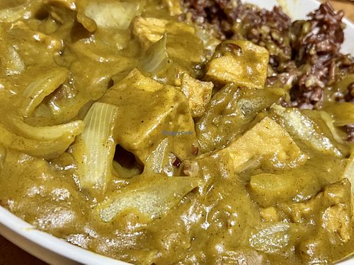 Tofu curry  at Eastern Feast in Aberdeen