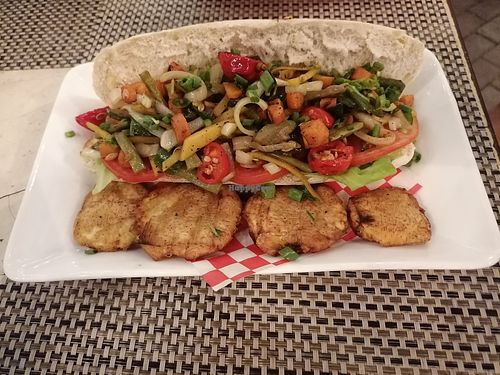 Vegetable sandwich at 7 de Espada Restaurante in Havana