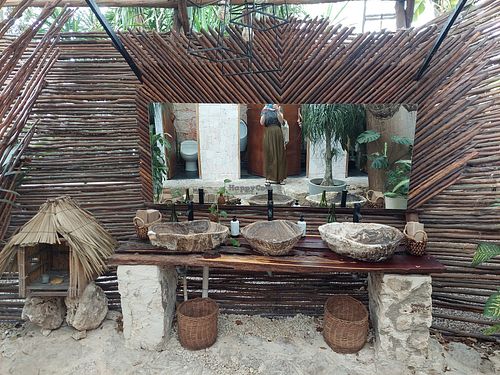 Bathroom at Agni Vital Kitchen in Bacalar