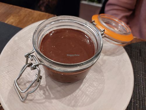 Dessert / Chocolate custard (GF) at La Regina Restaurante in Madrid