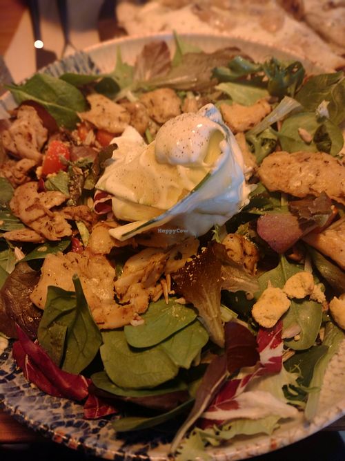 Ensalada César vegana at Bresca in Santiago De Compostela