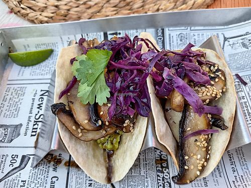 Vegan tacos at Pacifico Soul Kitchen in Mallorca