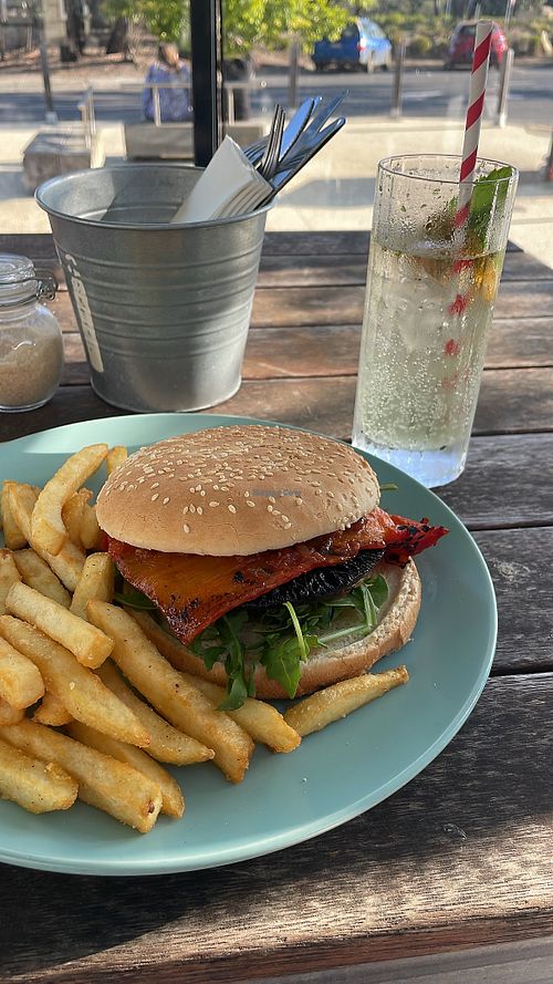 Nice vegan burger   at Morgan's Bar & Grill in Anglesea