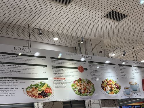 sign  at Dean & David - Hbf in Frankfurt