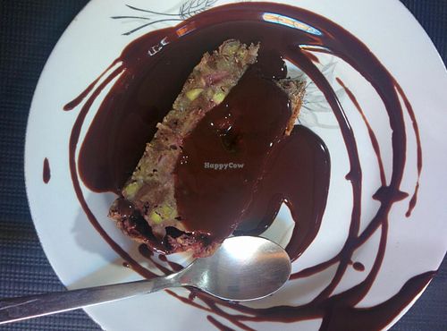 Buckwheat sweet cake at Damunt un cel de fil in Terrassa