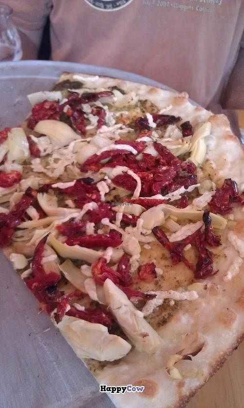 Artichoke & sun-dried tomato Pizza  at Pizzetta in Mystic
