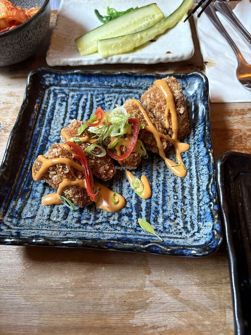 Deep fried tofu   at Okko in East London